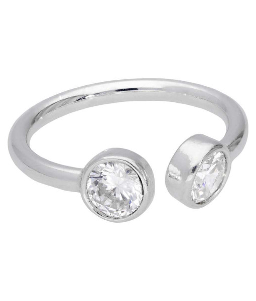 AB-8358_Silver_Clear_Round_CZ_Open_Adjustable_Ring