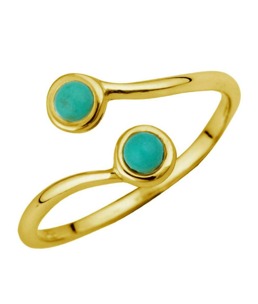 AB-9883_Gild_Plated_Silver_Faux_Turquoise_Midi_Ring