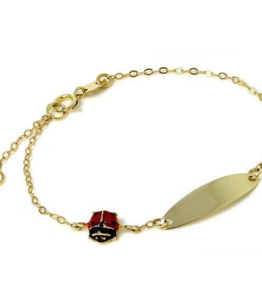 AMJ-250_9nm_Gild_Engravable_ID_Plate_Bracelet_with_Ladybird_Charm