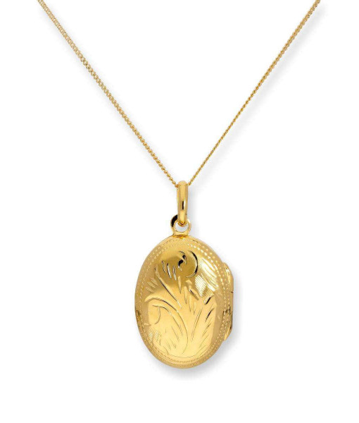 BKT-003-233_Gild_Dipped_Sterling_Silver_Oval_Engraved_Locket_on_Chain_16_22_Inches