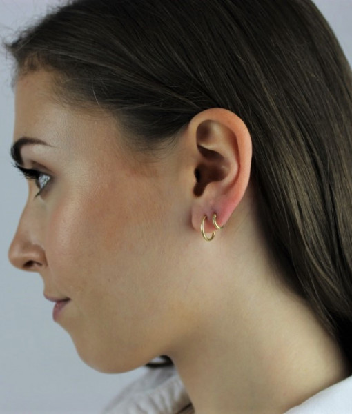 CHZ-193_Gild_Dipped_Sterling_Silver_Hoop_Sleeper_Earrings_8mm_35mm_View_1