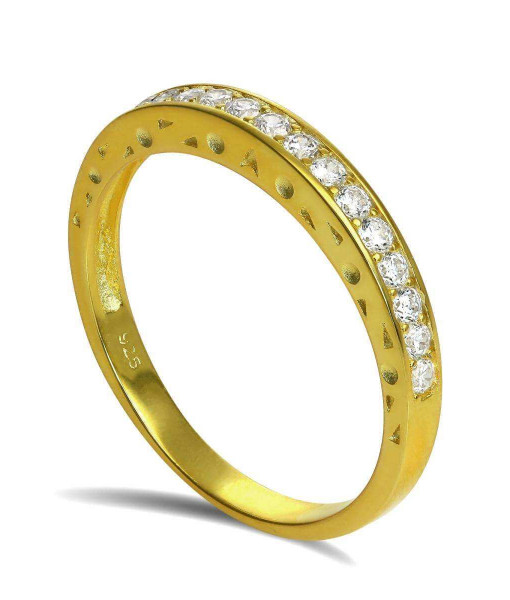 CHZ-540_Gild_Dipped_Sterling_Silver_CZ_Crystal_Half_Eternity_Ring_Size_I_U