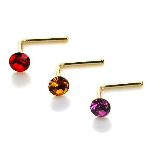 EARRING38_9nm_Gild_Emerald_Tone_Andralok_2mm_Nose_Stud_Set