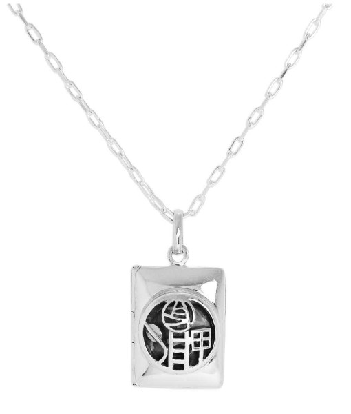 GPL-058-1685_Sterling_Silver_Rectangular_Mackintosh_Style_Locket_on_Chain_16_24_Inches