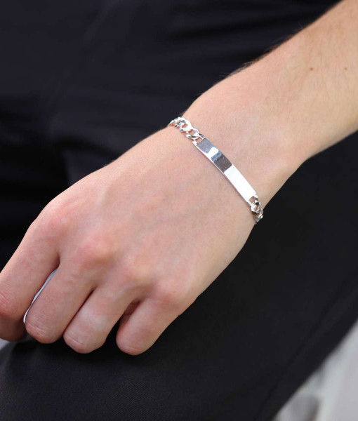 JB-SS-ID-BRCLT-1_Sterling_Silver_Gents_Light_Open_Identity_Plate_Bracelet_View_1