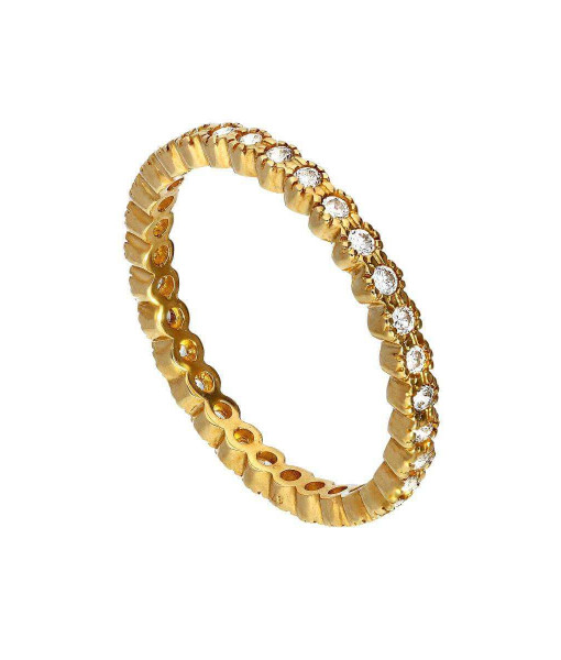 JSK-193_9nm_Gild_Clear_CZ_Crystal_Full_Eternity_Stacking_Ring_Size_I_U
