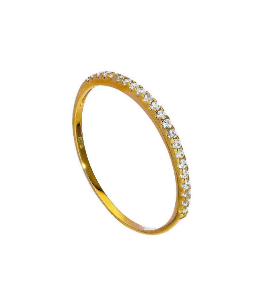JSK-235_9nm_Gild_Clear_CZ_Crystal_Half_Eternity_Stacking_Ring_Size_I_U