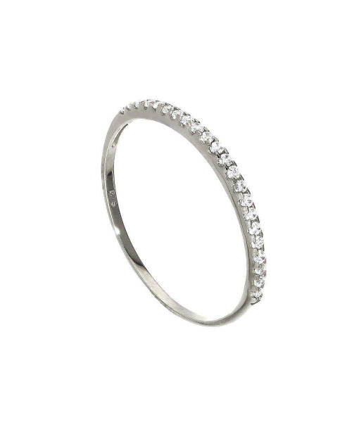 JSK-249_9nm_White_Gild_Clear_CZ_Crystal_Half_Eternity_Stacking_Ring_Size_I_U