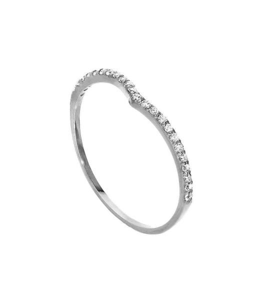 JSK-291_9nm_White_Gild_Clear_CZ_Crystal_Wishbone_Half_Eternity_Stacking_Ring_Size_I_U