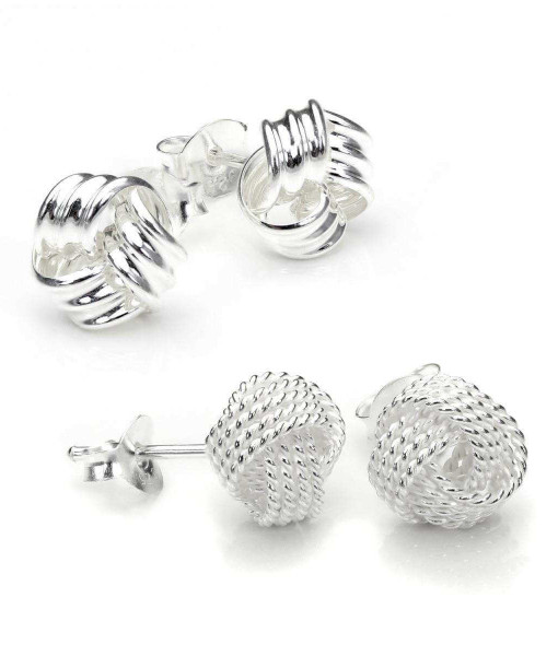 KNOTS1_Sterling_Silver_8mm_Classic_Knot_Stud_Earrings_Set