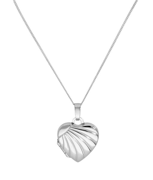 LBC-008-2DC_9nm_White_Gild_Heart_Locket_on_Chain_with_Rays_of_Sunlight_Design_16_18_Inches
