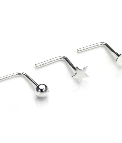 NOSE1_Sterling_Silver_Star_Heart_and_Ball_End_Nose_Stud_Set