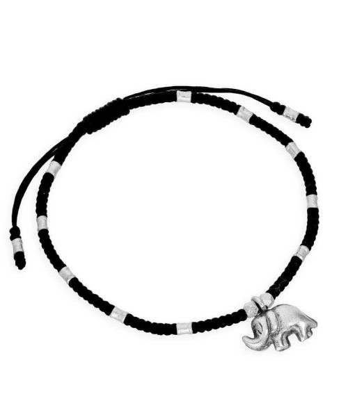 PSJ-735_Sterling_Silver_Black_Cord_Elephant_Bead_Bracelet
