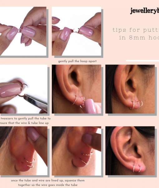 SHOOP8-MIX_Sterling_Silver_8mm_Sleeper_Hoop_Earrings_Set_Three_Colours_View_1