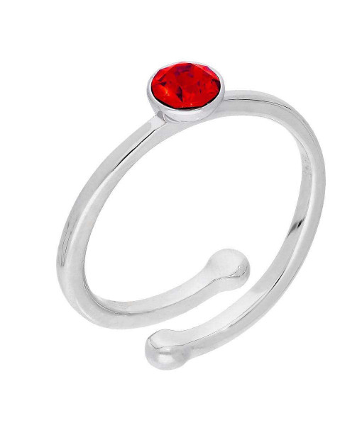 STP-064_Sterling_Silver_Ruby_CZ_Crystal_July_Adjustable_Birthstone_Ring